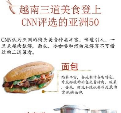 图表新闻：越南三道美食登上CNN评选的亚洲50
