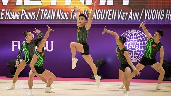越南健美操队。