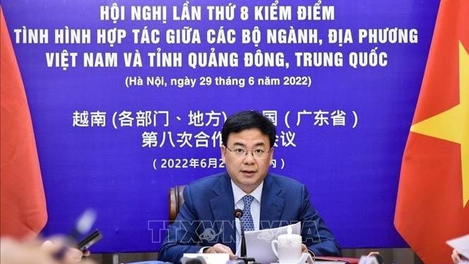 越南外交部副部长范光校在活动上发言。（图片来源：越通社）
