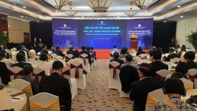 泰国与胡志明市企业对接论坛现场。