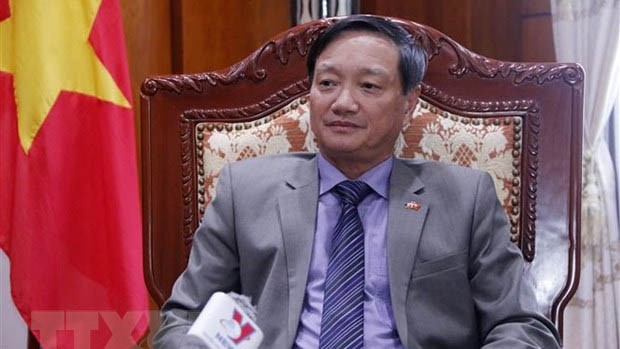 越南驻老挝大使阮伯雄。（图片来源：越通社）