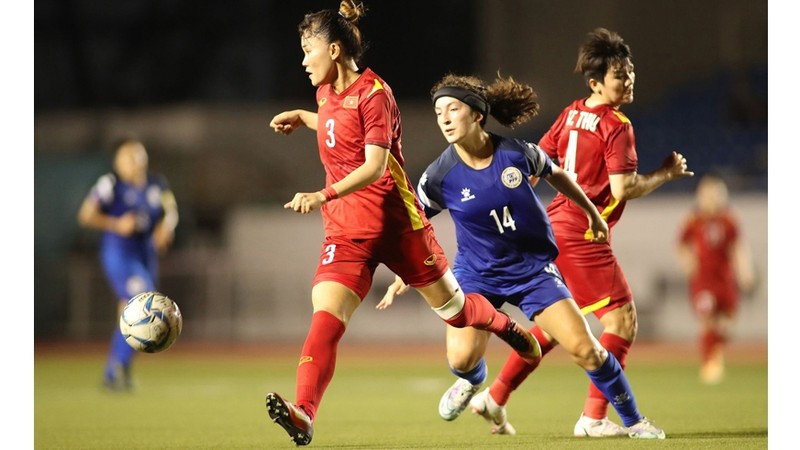 2022年东南亚女子足球锦标赛：输给东道主菲律宾队 越南队与缅甸队争铜。（图片来源：VFF）
