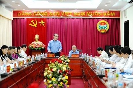 阮善仁副总理在会议上发表讲话。 (Photo: 图片来源：VGP)