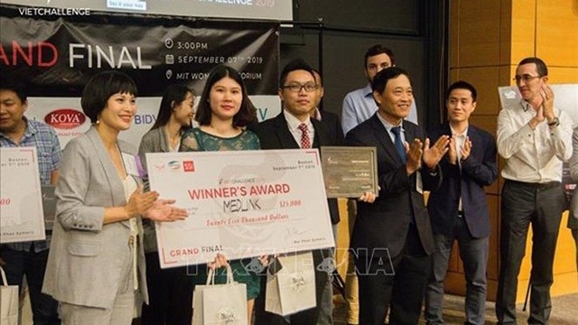 越南医学链（Medlink）获得2019年全球越南人创业大赛的一等奖。（图片来源：越通社）