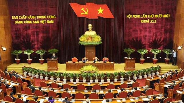 越南共产党第十二届中央委员会第十一次全体会议已取得圆满成功。（登科 摄）