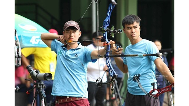 越南运动员阮文待夺得2019年亚洲射箭锦标赛银牌。