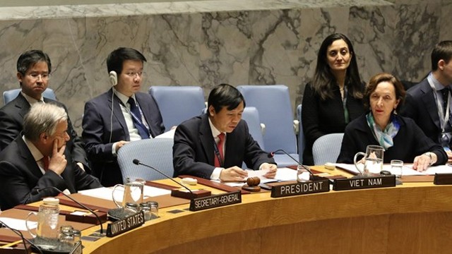 越南常驻联合国代表团。