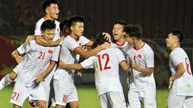 越南男足U19队力争打进2021年U20男足世界杯。（图片来源：《越南之声》）