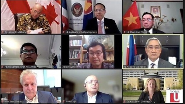 “加拿大与东盟对接”的在线研讨会。
