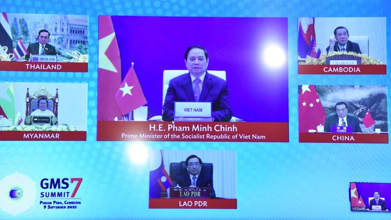 范明正总理出席大湄公河次区域经济合作第七次领导人会议。(陈海 摄)
