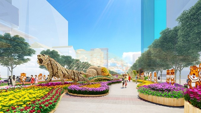 2022年春节花卉节将于1月27日至2月6日在胡志明市第一郡骚坛公园举行。