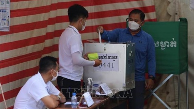 柬埔寨开展乡选活动。（图片来源：越通社）